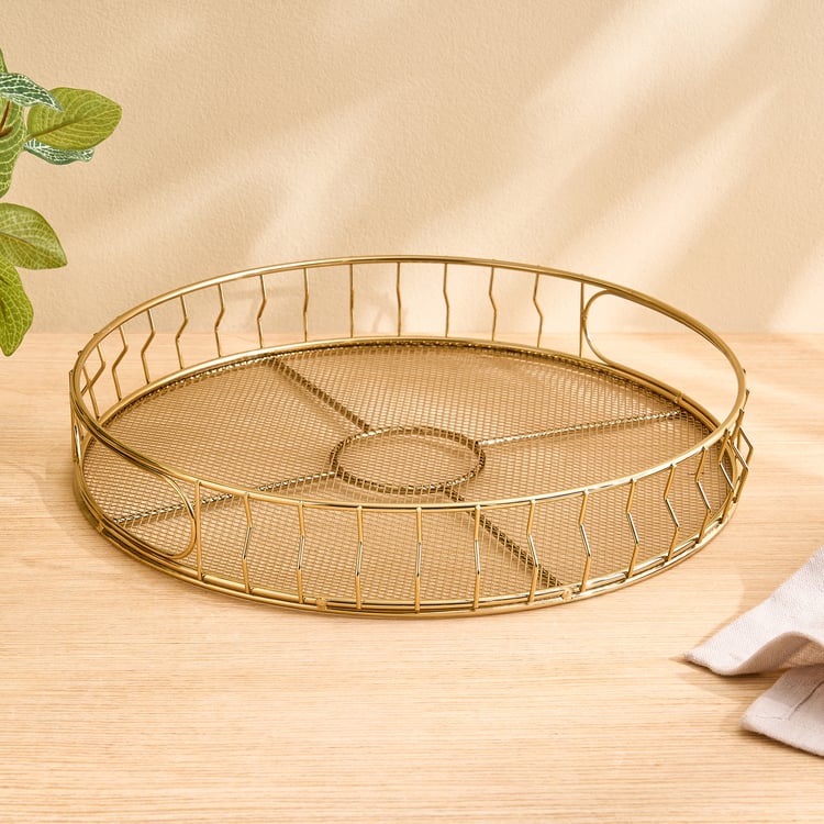 Regal Luxe Aurum Metal Serving Tray - 29x5cm