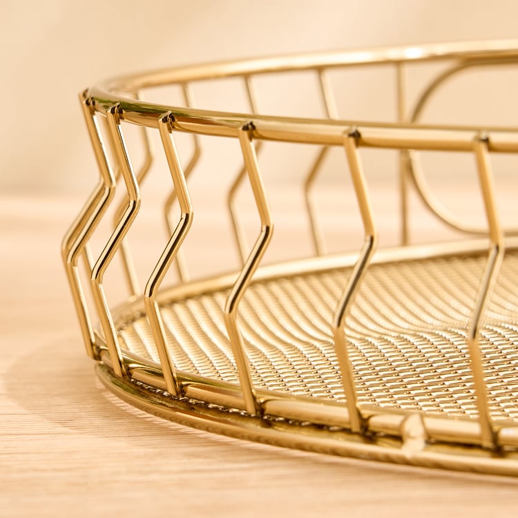 Regal Luxe Aurum Metal Serving Tray - 29x5cm