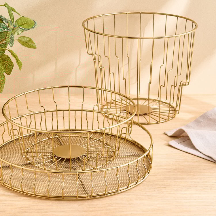 Regal Luxe Aurum Metal Serving Tray - 29x5cm