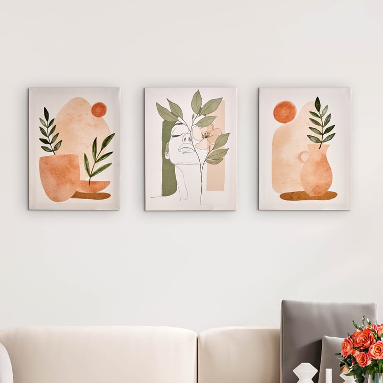 Brezza Abstract Set of 3 Canvas Picture Frames
