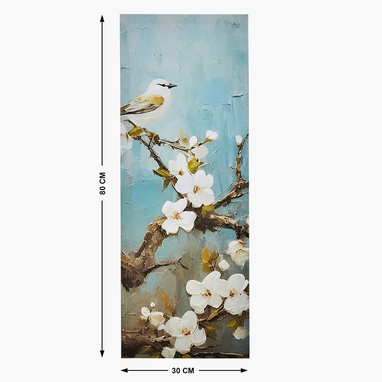 Brezza Set of 5 Canvas Birds and Flowers Picture Frames