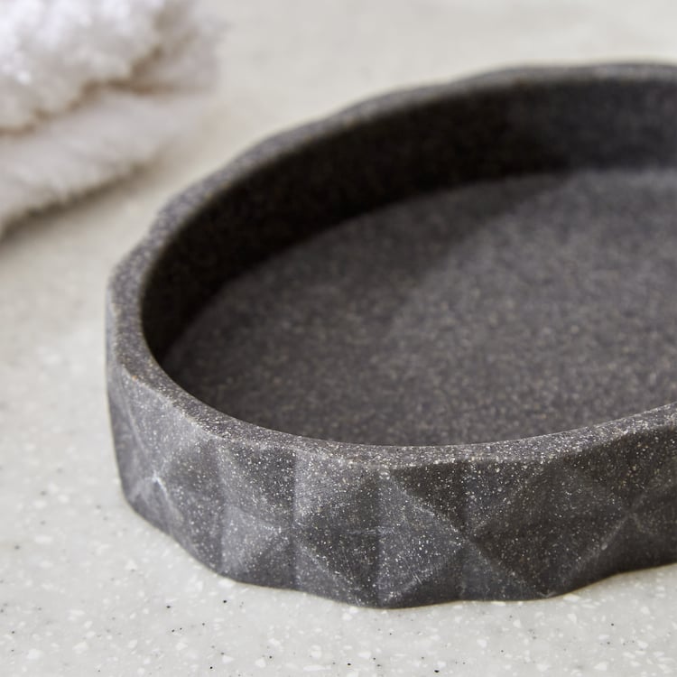 Nova Ashfall Pyramid Polyresin Soap Dish