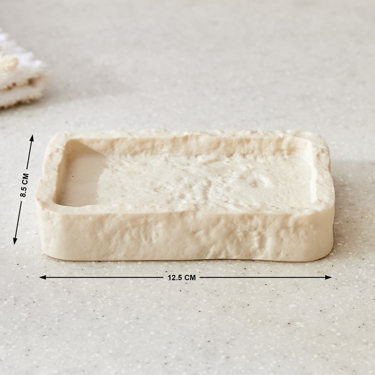 Nova Natural Tranquil Rugged Polyresin Soap Dish