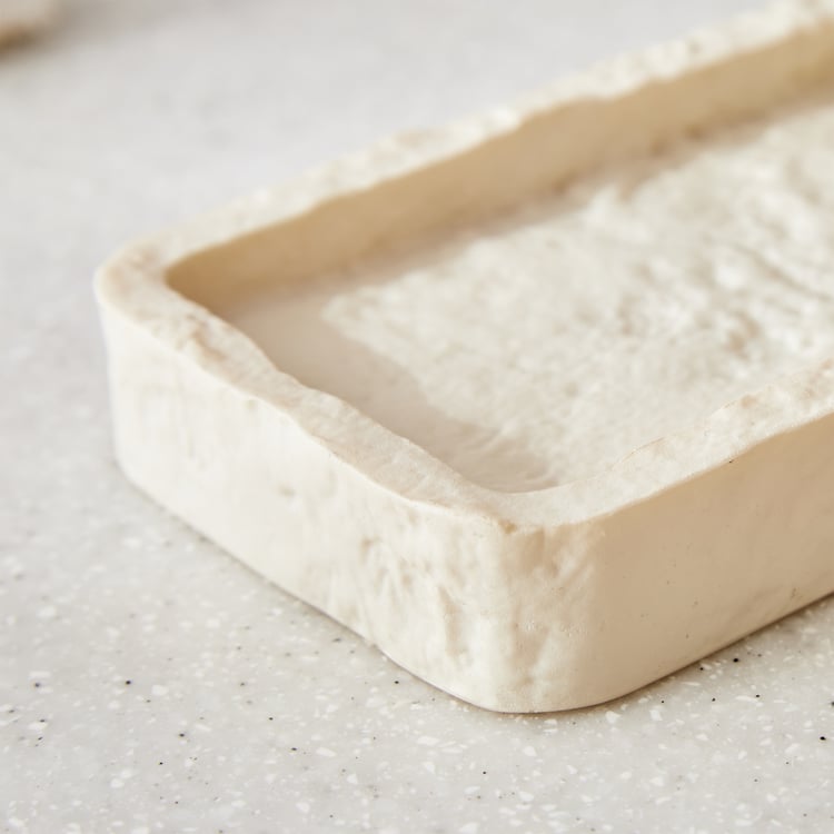 Nova Natural Tranquil Rugged Polyresin Soap Dish