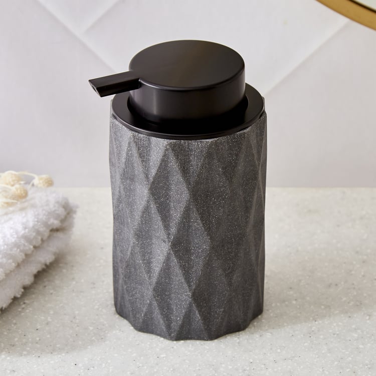 Nova Ashfall Pyramid Polyresin Soap Dispenser - 300ml