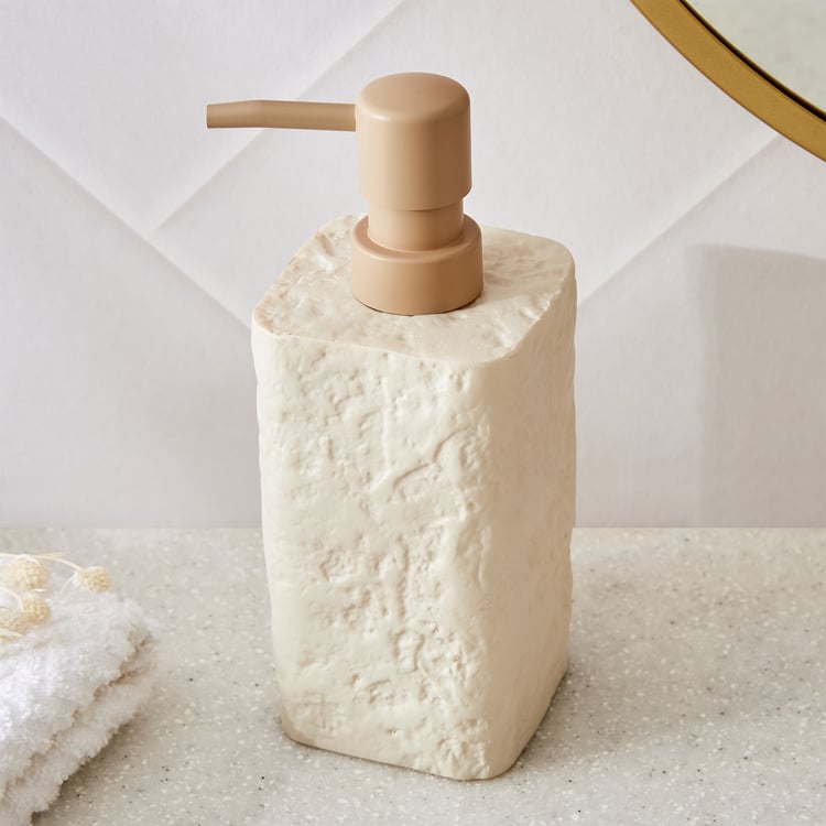 Nova Natural Tranquil Rugged Polyresin Soap Dispenser - 380ml