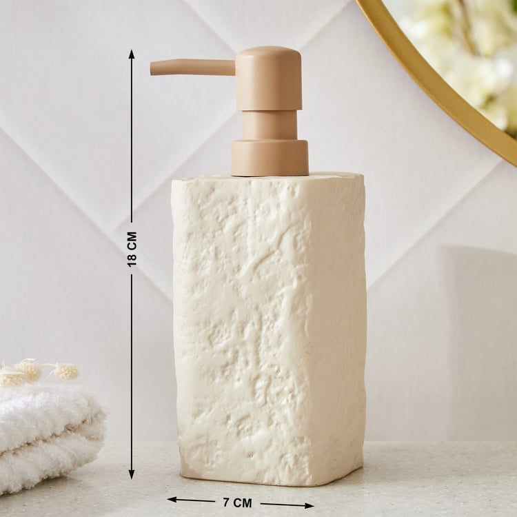 Nova Natural Tranquil Rugged Polyresin Soap Dispenser - 380ml