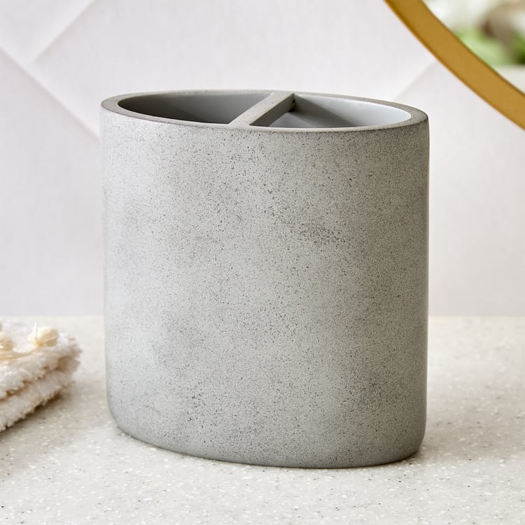 Nova Ashfall Rustic Polyresin Tooth Brush Holder