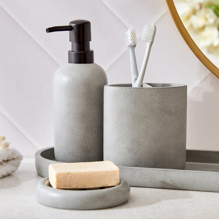 Nova Ashfall Rustic Polyresin Tooth Brush Holder