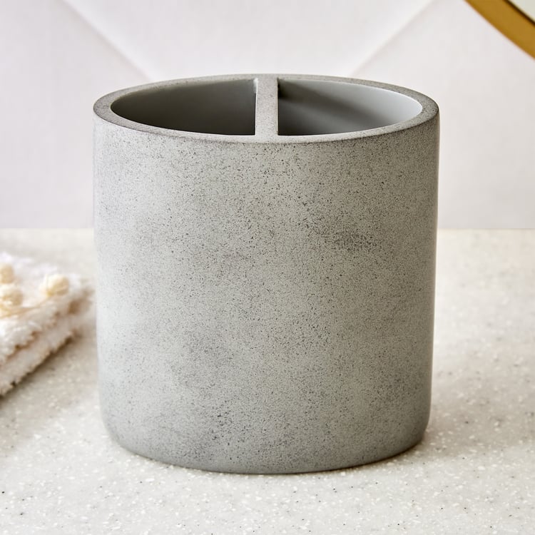 Nova Ashfall Rustic Polyresin Tooth Brush Holder