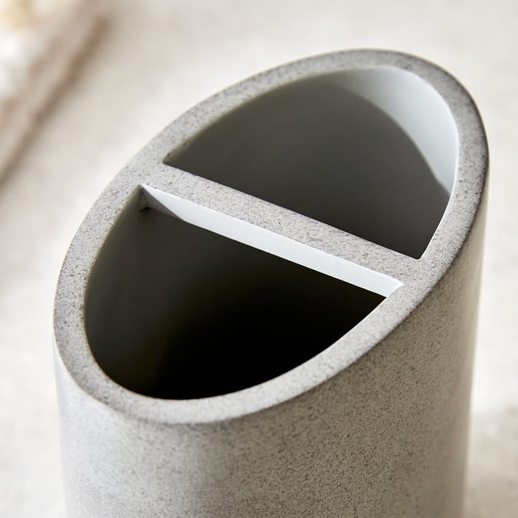 Nova Ashfall Rustic Polyresin Tooth Brush Holder