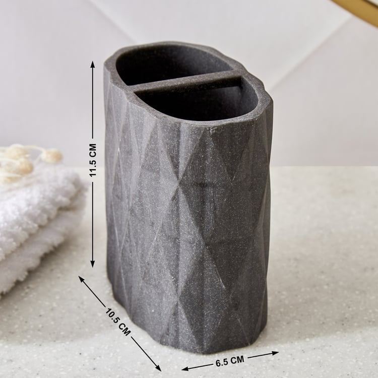 Nova Ashfall Pyramid Polyresin Tooth Brush Holder