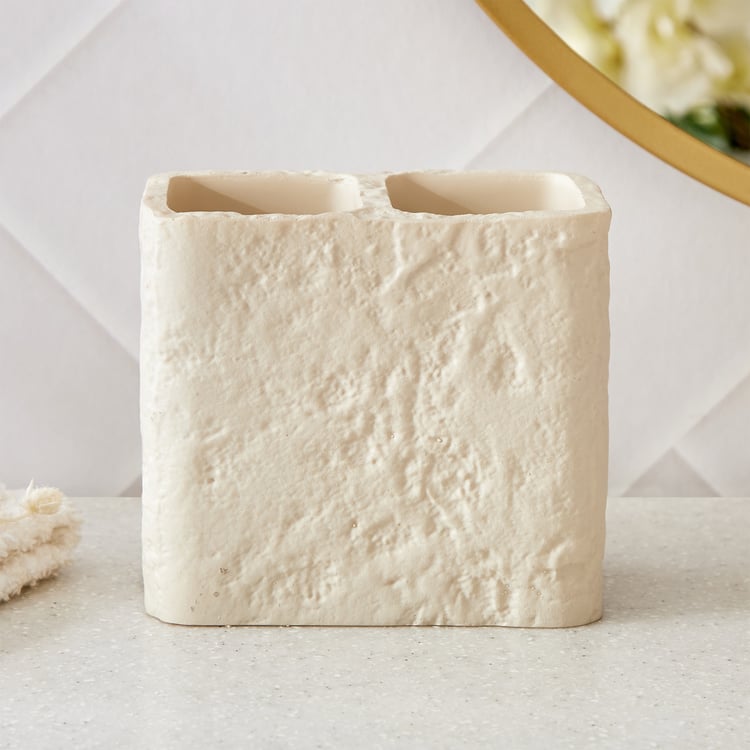 Nova Natural Tranquil Rugged Polyresin Tooth Brush Holder