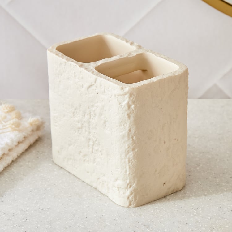 Nova Natural Tranquil Rugged Polyresin Tooth Brush Holder