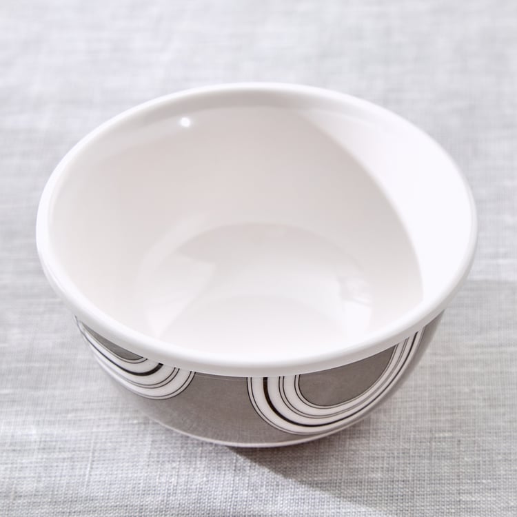 Meadows Monochrome Melamine Printed Katori - 250ml