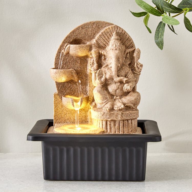 Alpine Polyresin Ganesha Water Fountain - 20x17x24cm