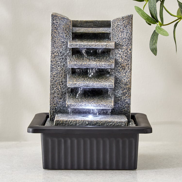 Alpine Polyresin Step Water Fountain - 20x17.5x25.5cm