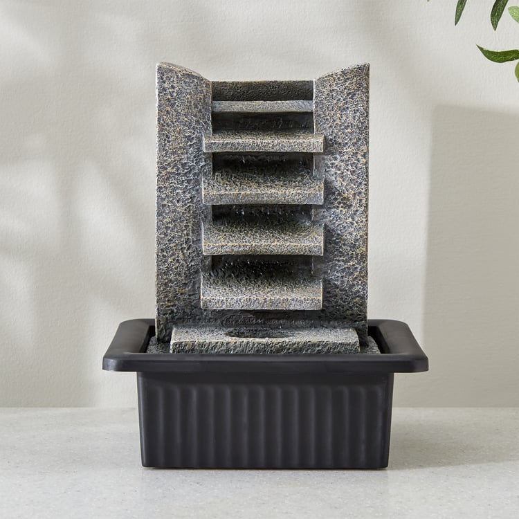 Alpine Polyresin Step Water Fountain - 20x17.5x25.5cm