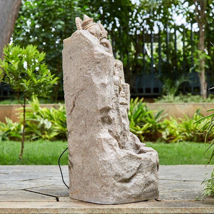 Cascade Polyresin Ganesha Water Fountain - 35x70cm