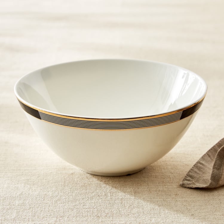 Andrey Ralph Bone China Printed Cereal Bowl - 800ml