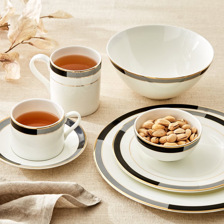 Andrey Ralph Bone China Printed Cereal Bowl - 800ml