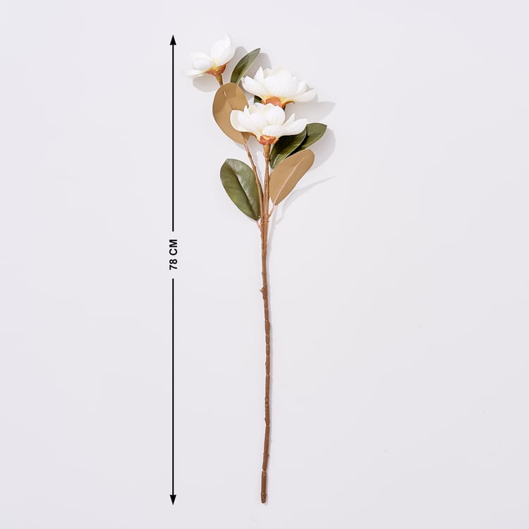 Festoon Artificial Magnolia Flower Stick - 78cm