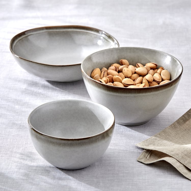 Natura Oliver Stoneware Serving Bowl - 580ml