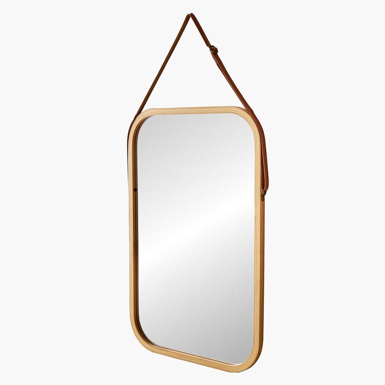 Reflection Bamboo Hanging Wall Mirror - 37x57cm