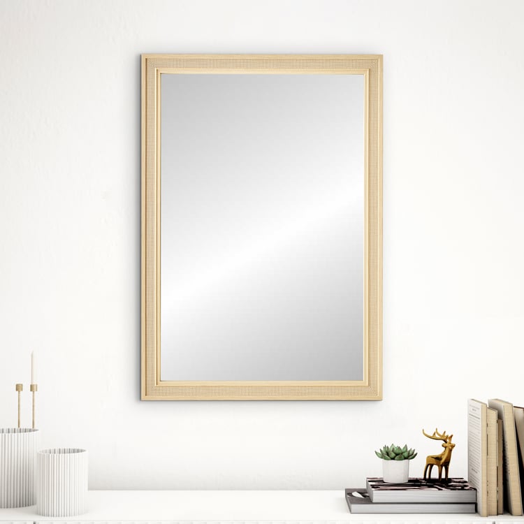 Reflection Grooved Wall Mirror - 45x65cm