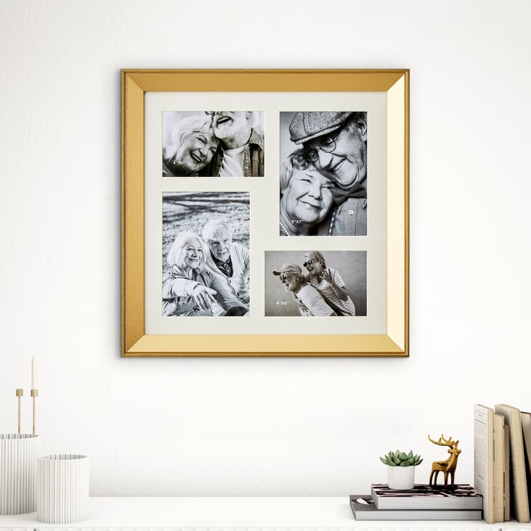 Photomontage Gloss Collage 4-Photo Frame - 39x39cm