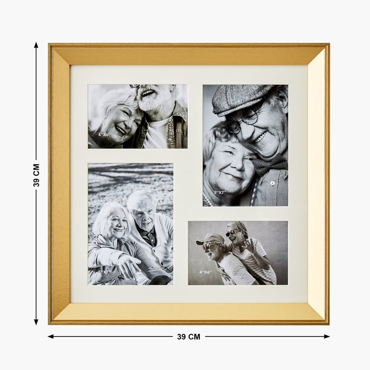 Photomontage Gloss Collage 4-Photo Frame - 39x39cm