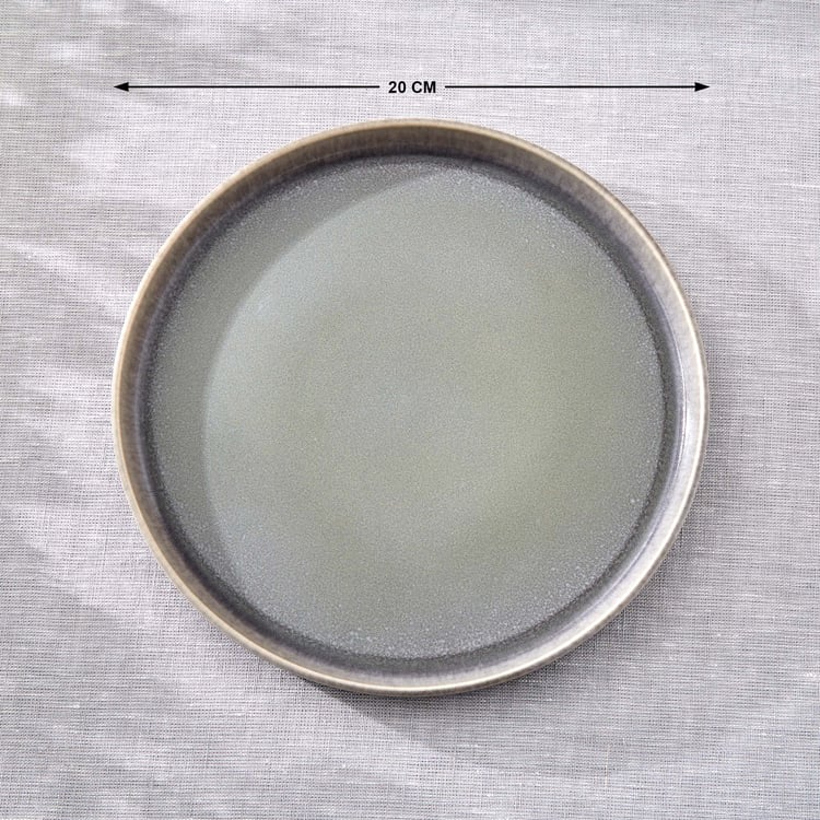 Natura Pewter Halo Stoneware Side Plate - 20cm