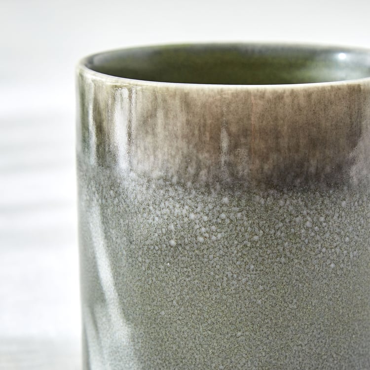 Natura Pewter Halo Stoneware Coffee Mug - 380ml