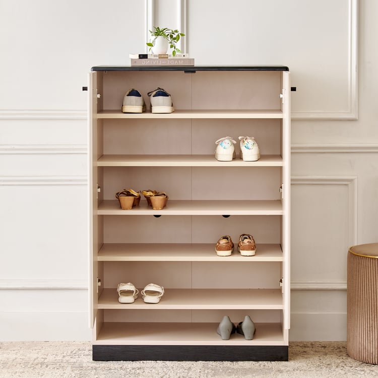 Saga 18 Pairs Shoe Cabinet - Beige