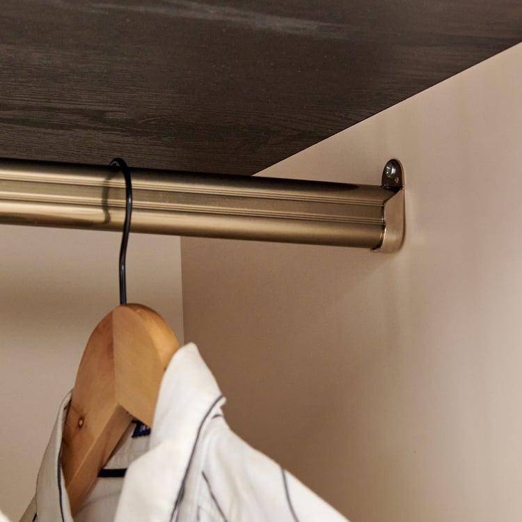 Saga 3-Door Wardrobe with Mirror - Beige