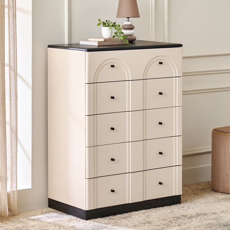 Saga Chest of 5 Drawers - Beige