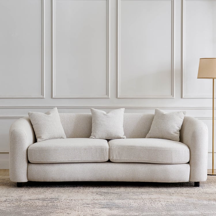Saga Fabric 3+2 Seater Sofa Set with Cushions - Beige
