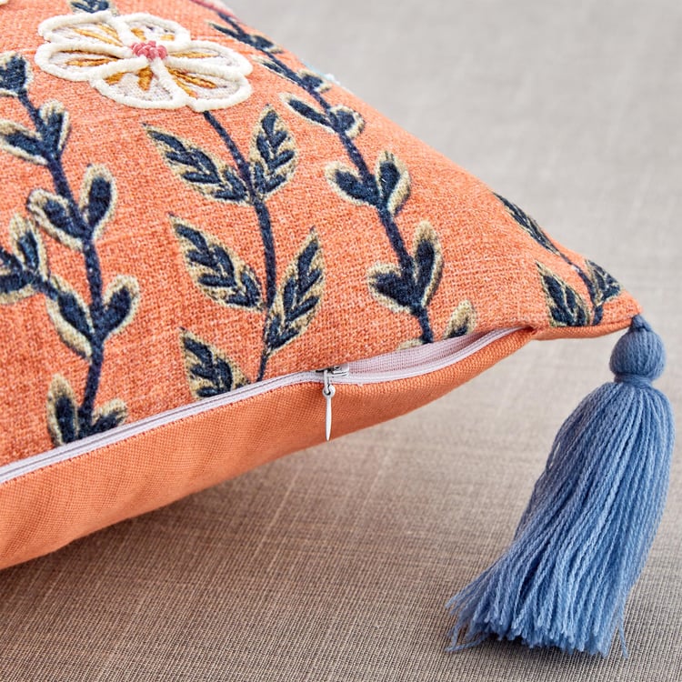 Glance Family Embroidered Filled Cushion - 40x40cm