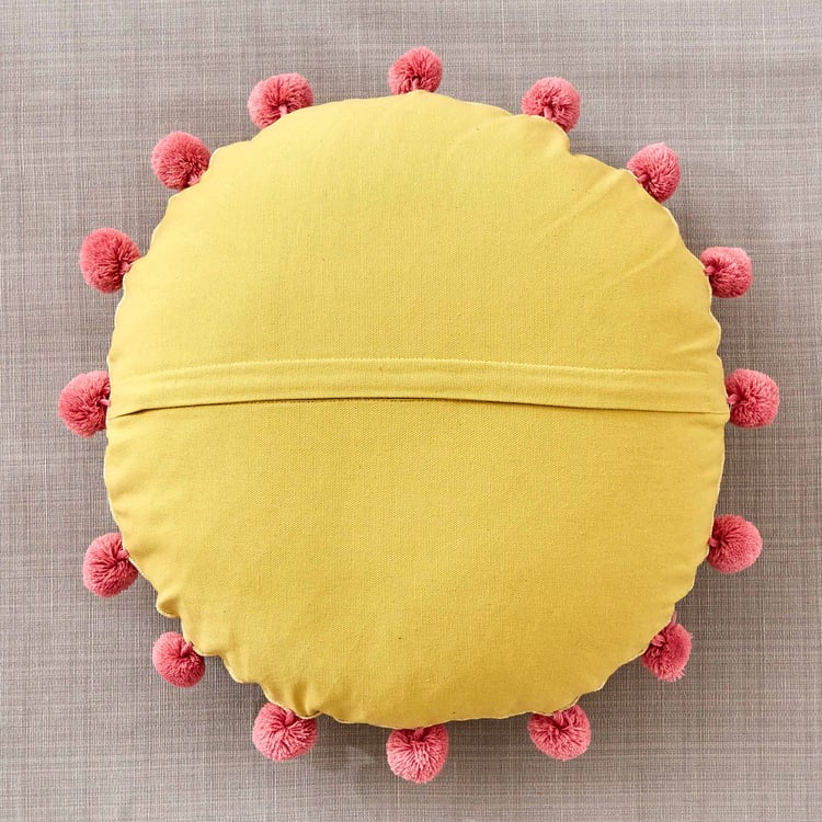 Glance Peace Embroidered Filled Cushion - 35x35cm