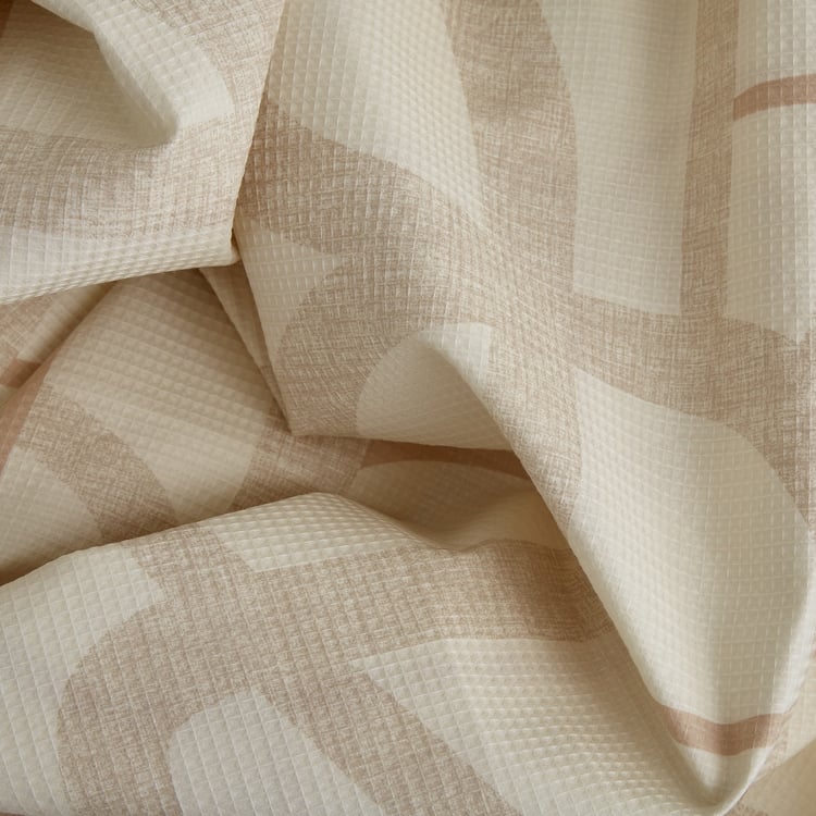 Natural Tranquil Fedo Cotton 172TC Printed 3Pcs Super King Bedsheet Set