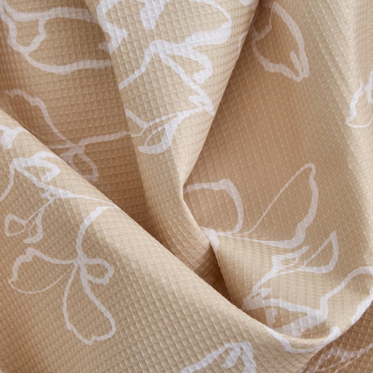 Natural Tranquil Boheme Cotton 172TC Printed 3Pcs Super King Bedsheet Set