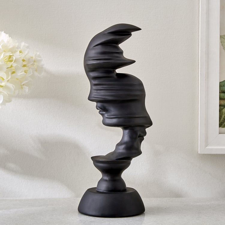 Romo Est Noel Polyresin Human Face Table Accent