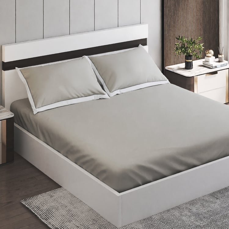 Color Bliss Cotton 200TC 3Pcs King Fitted Bedsheet Set