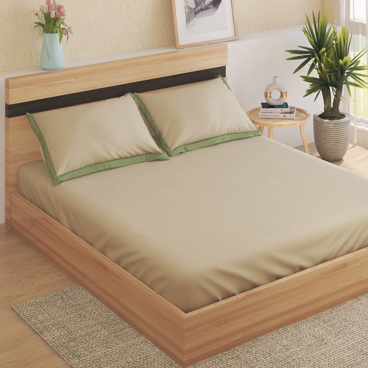 Color Bliss Cotton 200TC 3Pcs King Fitted Bedsheet Set
