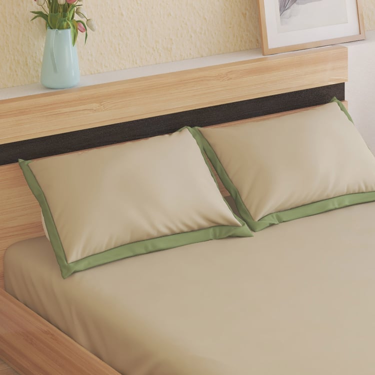 Color Bliss Cotton 200TC 3Pcs King Fitted Bedsheet Set