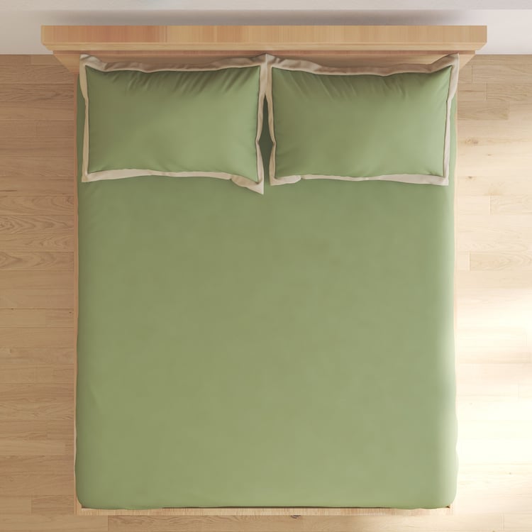Color Bliss Cotton 200TC 3Pcs King Fitted Bedsheet Set