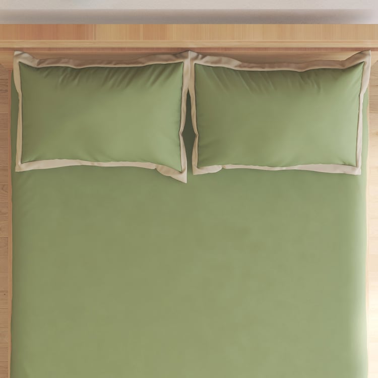 Color Bliss Cotton 200TC 3Pcs King Fitted Bedsheet Set
