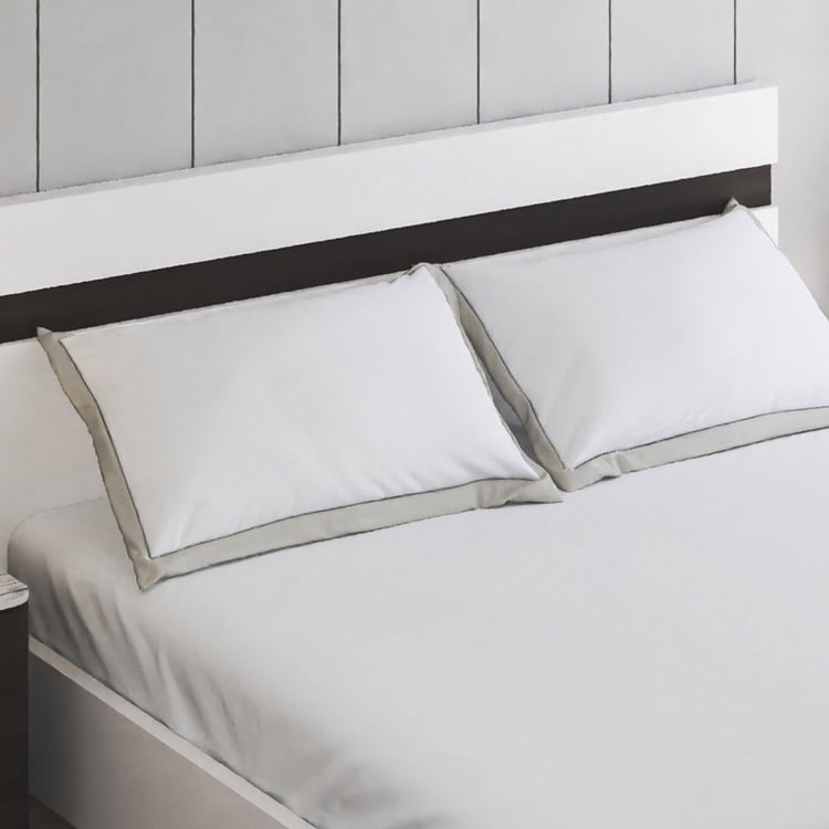 Color Bliss Cotton 200TC 3Pcs King Fitted Bedsheet Set