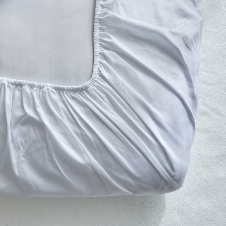 Color Bliss Cotton 200TC 3Pcs King Fitted Bedsheet Set