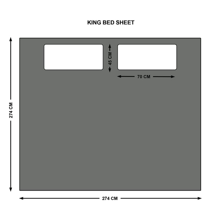 Color Bliss Cotton 200TC 3Pcs King Fitted Bedsheet Set